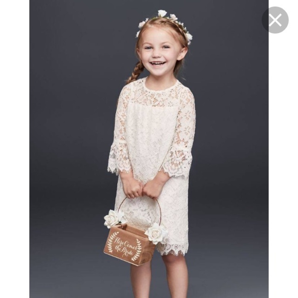 David’s Bridal Flower Girl Dress op239 size 4T